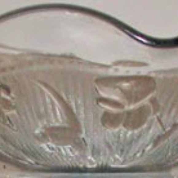 Iris & Herringbone Bowl by Jeannette Glass Company - Picture 2 of 2